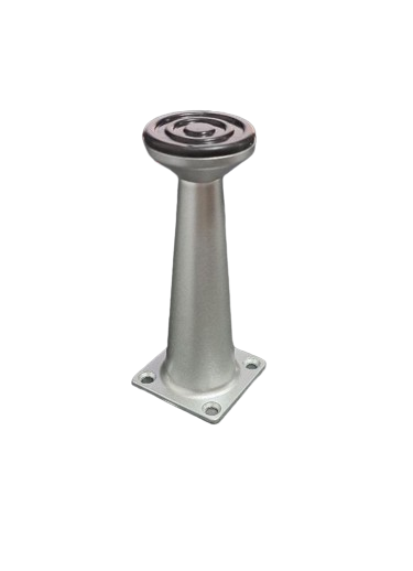 Accesoriu pentru mobilă: Picior metalic mobilier Ayak h100mm aluminiu. Compatibil cu bucătării, dormitoare, sufragerii și alte piese de mobilier.
