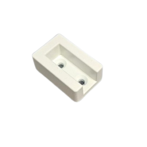 Accesoriu pentru mobilă: Suport metalic pt.bara haine rectangulara alba. Compatibil cu bucătării, dormitoare, sufragerii și alte piese de mobilier.