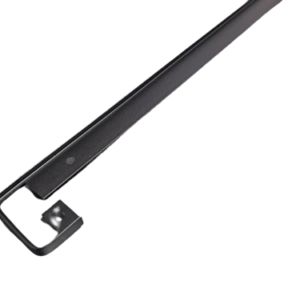 Accesoriu pentru mobilă: Prelungire blat 38x600mm finisaj negru. Compatibil cu bucătării, dormitoare, sufragerii și alte piese de mobilier.