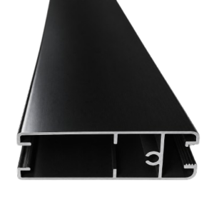 Profil inferior aluminiu Comandor 1072 -3m, finisaj negru