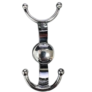 Accesoriu pentru mobilă: Cuier Rozet mic finisaj crom lucios. Compatibil cu bucătării, dormitoare, sufragerii și alte piese de mobilier.