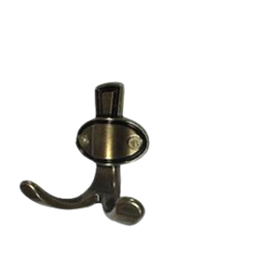 Accesoriu pentru mobilă: Cuier mic Coruna auriu antic. Compatibil cu bucătării, dormitoare, sufragerii și alte piese de mobilier.